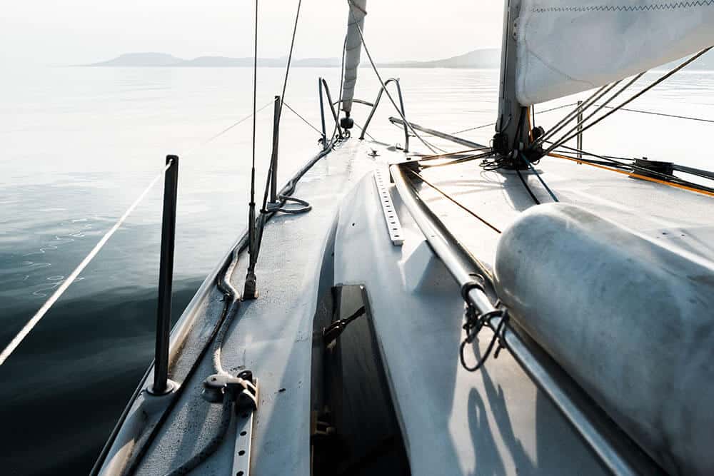 Allstate Media Blasting sail boat blasting service