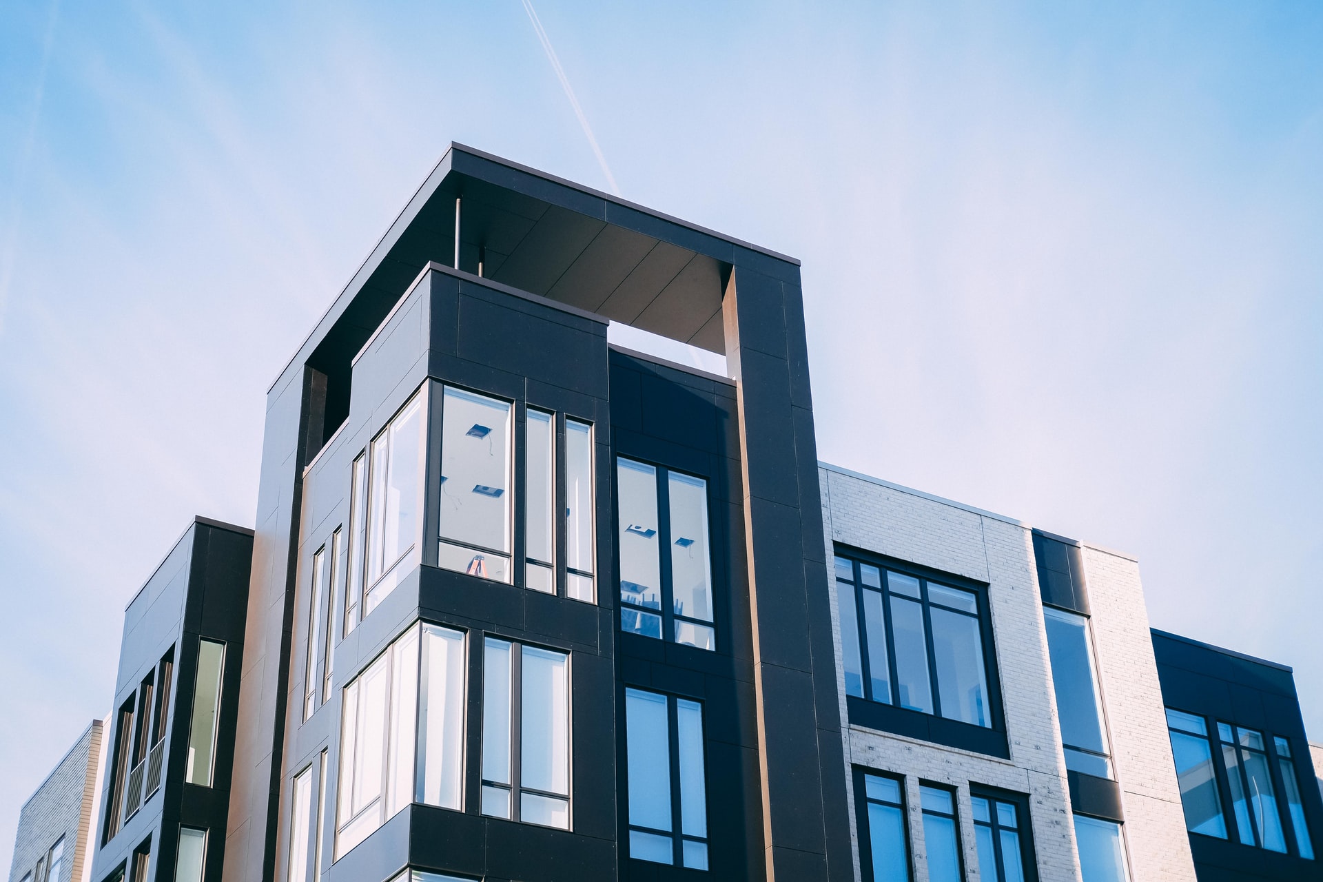 Modern apartment building exterior
