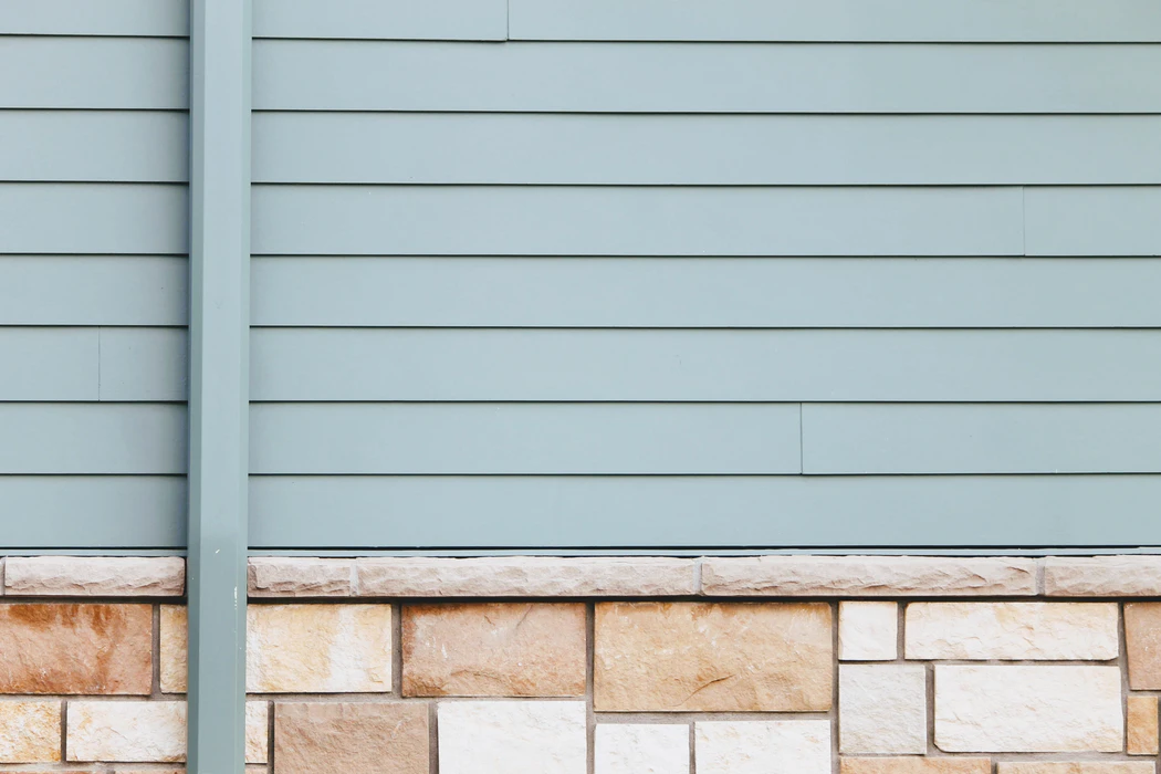 Freshly painted home siding