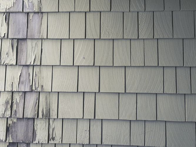 Damaged siding